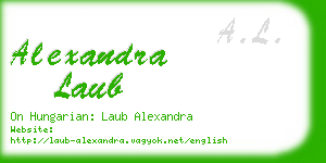 alexandra laub business card